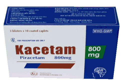 Hướng dẫn công dụng và liều dùng thuốc kacetam 800mg