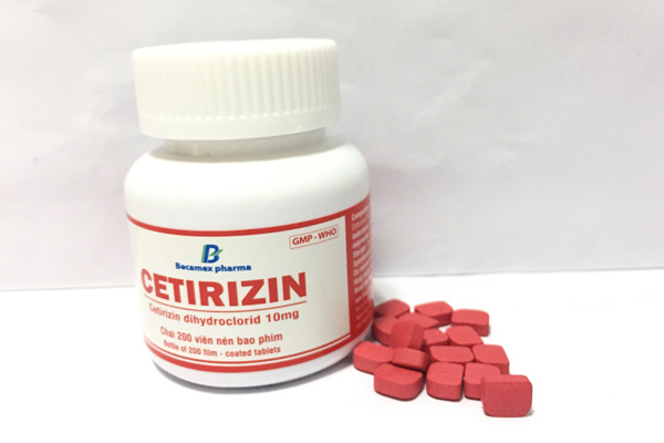 Thuốc cetirizin 10mg Thuốc cetirizin 10mg